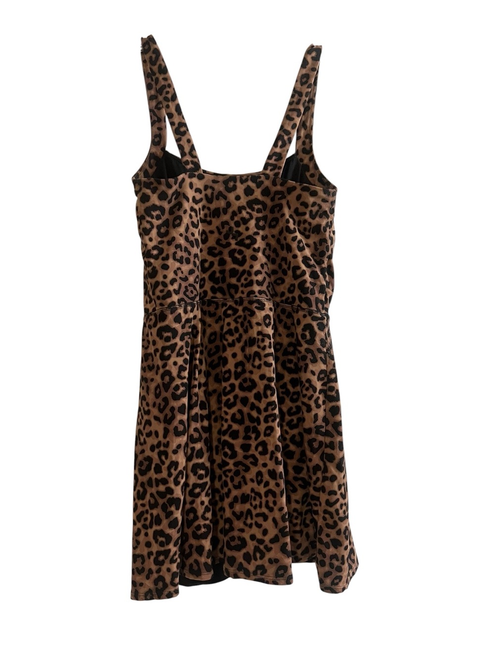 JoyLab Brown and Black Leopard Print Dress - Picture 3 of 3
